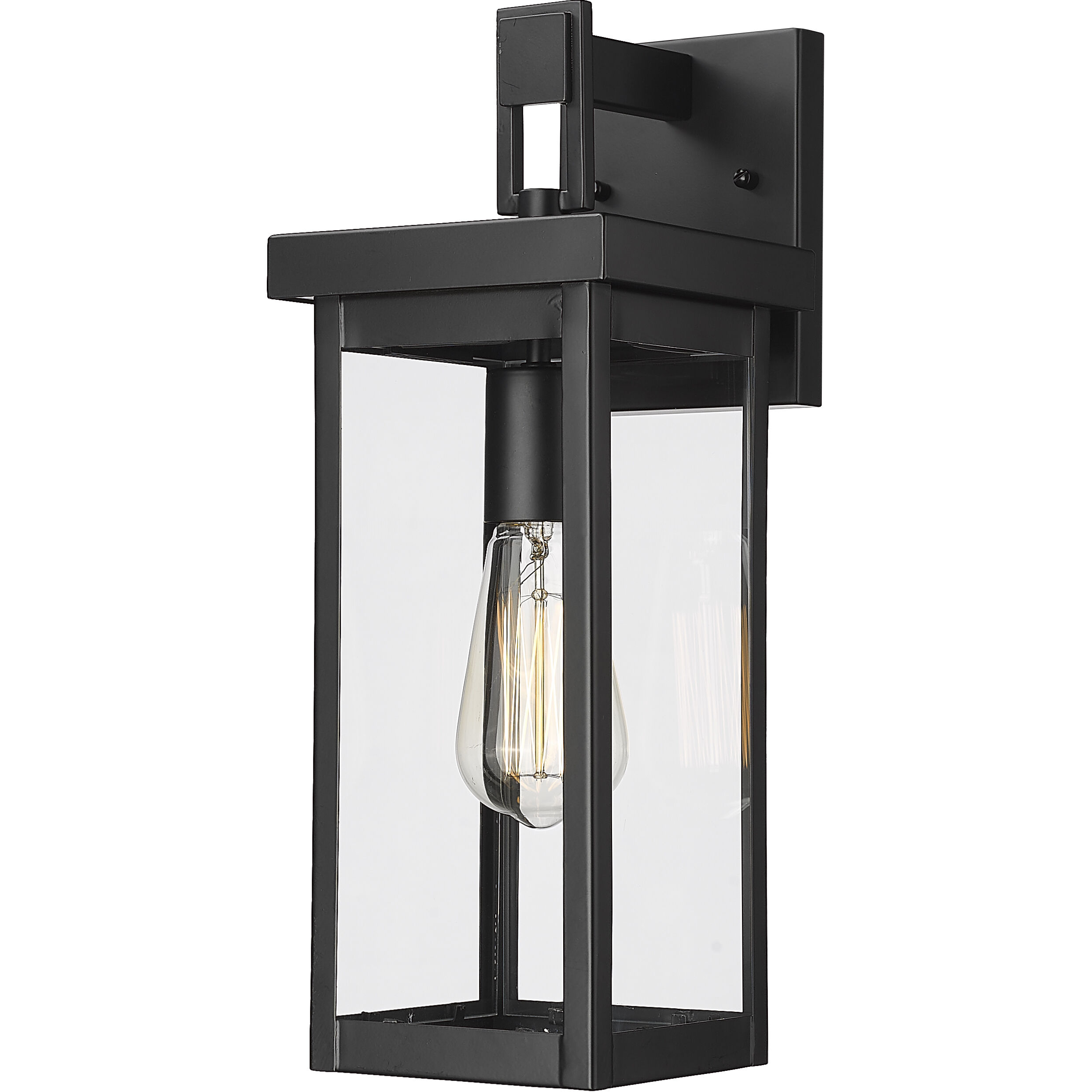 Barkeley 1 Light 16 inch Powder Coated Black Outdoor Wall Sconce